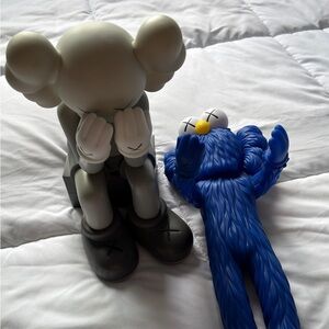KAWS Gray & Blue Companion Sculptures